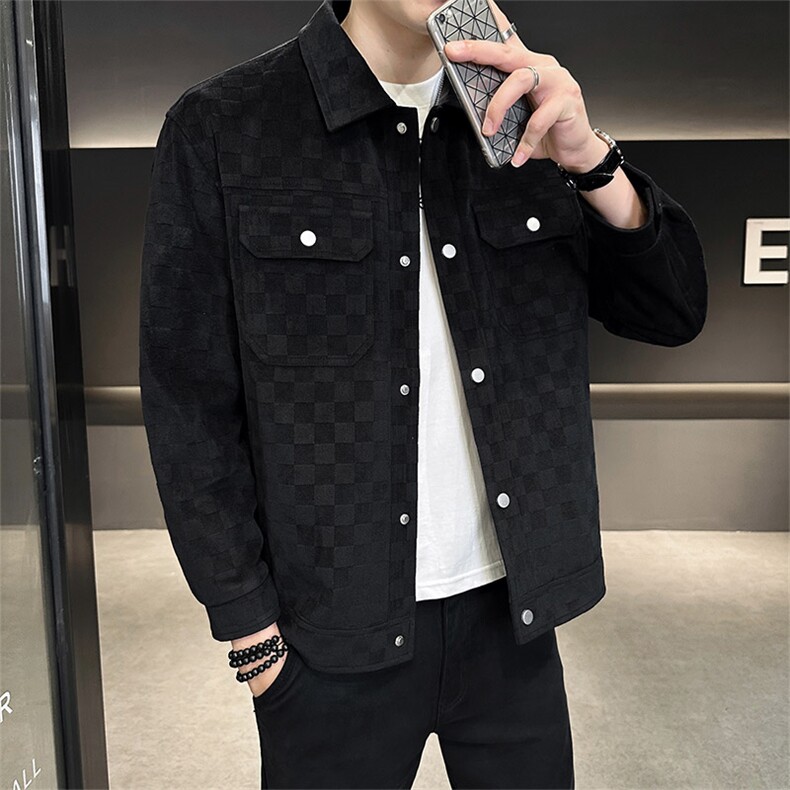 L20-P80秋冬新款大码翻领休闲外套夹克控129,男装夹克,星座109