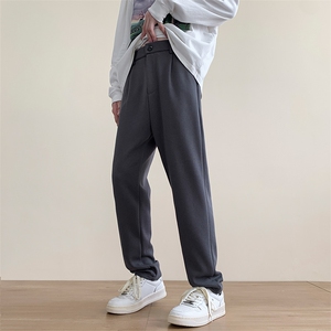 港风秋冬西装裤四色裤头宽松休闲长裤男K23309-P45控58图片