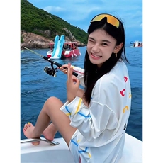 CQ0589-P35潮流网球风天丝速干长袖T恤亚麻透气轻薄防晒罩衫文艺，男装防晒衣，电商C233