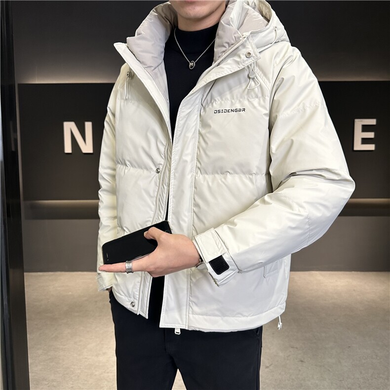 直播新款白鸭绒加厚防寒连帽羽绒服韩版外套上衣男YR137P180,男装羽绒服,电商B226