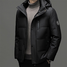 羽绒服男士新款秋冬季宽松休闲中青年保暖连帽外套FF9758-P315，男装羽绒服，星座1105-3