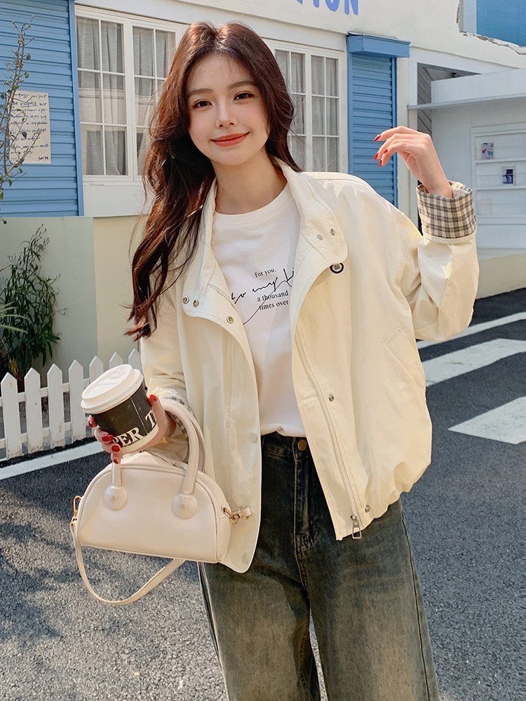 （现货）短款外套女2025早春新款多巴胺穿搭少女上衣,女装短外套,韩蔻秀