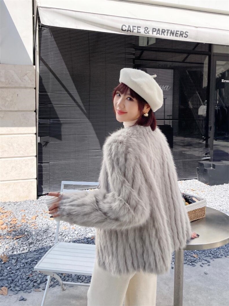 环保皮草外套，女装皮草，伊妹儿