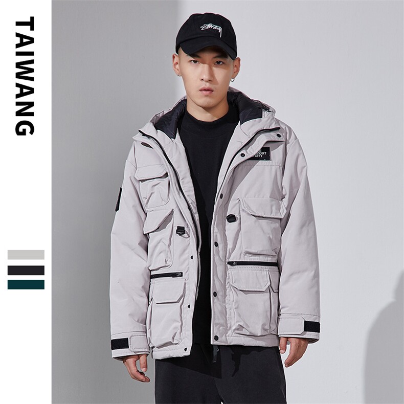 2020冬季新款棉服加厚时尚中性外套连帽棉衣男潮流A436-907,男装棉衣,电商A436