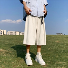 日系Cityboy休闲裤男夏季潮流宽松男生阔腿七分裤子UK211-p33，男装牛仔裤，星座1008-2