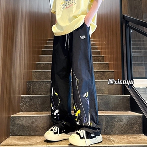 XZ616 夏季新款百搭泼墨速干裤休闲长裤TY2498 M-5XL 特P30控58图片