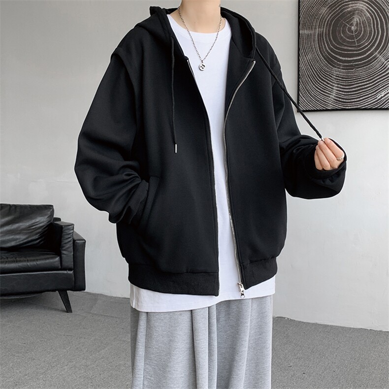 cleanfit重磅连帽卫衣男美式高街假两件开衫短款垫肩外套KS003P68,男装卫衣,电商B312