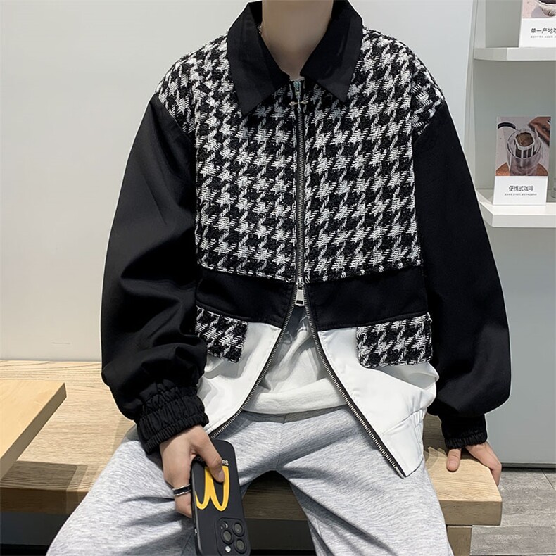 美式复古潮牌夹克棒球服2023春秋季新款小香风外套W7830-P67,男装夹克,星座512-4