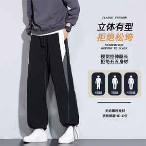 工装裤子休闲裤美式少年感宽松百搭机车风直筒K06572-P45图片