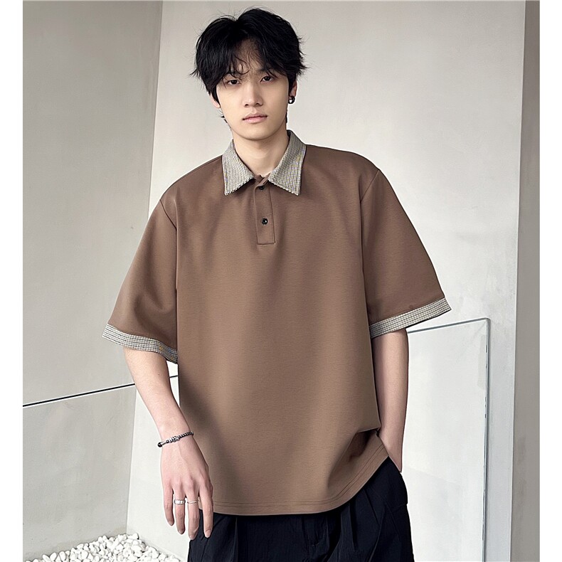 2026主推款抗菌凉感撞色拼接POLO衫短袖T恤男女DT1161-特P28,男装T恤,电商C307