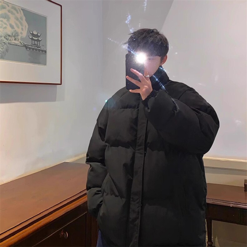 现货高品质美式高街冬季重磅三防加厚羽绒棉衣厚外套面包棉服,男装棉衣,电商A486-1