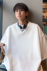 ！2025夏季新款男士烧花麂皮绒短袖T恤半袖TL2408特P25控48，男装T恤，电商B220