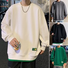 圆领卫衣男春秋季2026新款长袖t恤潮牌港风潮流美式高街宽松卫衣，男装T恤，星座1206-1（原A206-1）