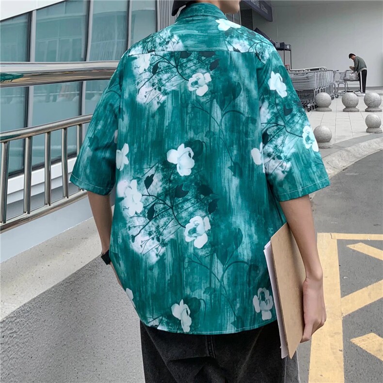 夏季短袖衬衫潮流帅气休闲衬衫C47P32,男装衬衫,星座1116-2