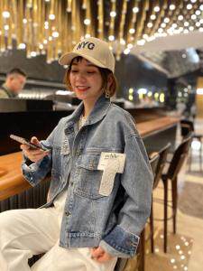 牛仔外套，女装，跳跳谷