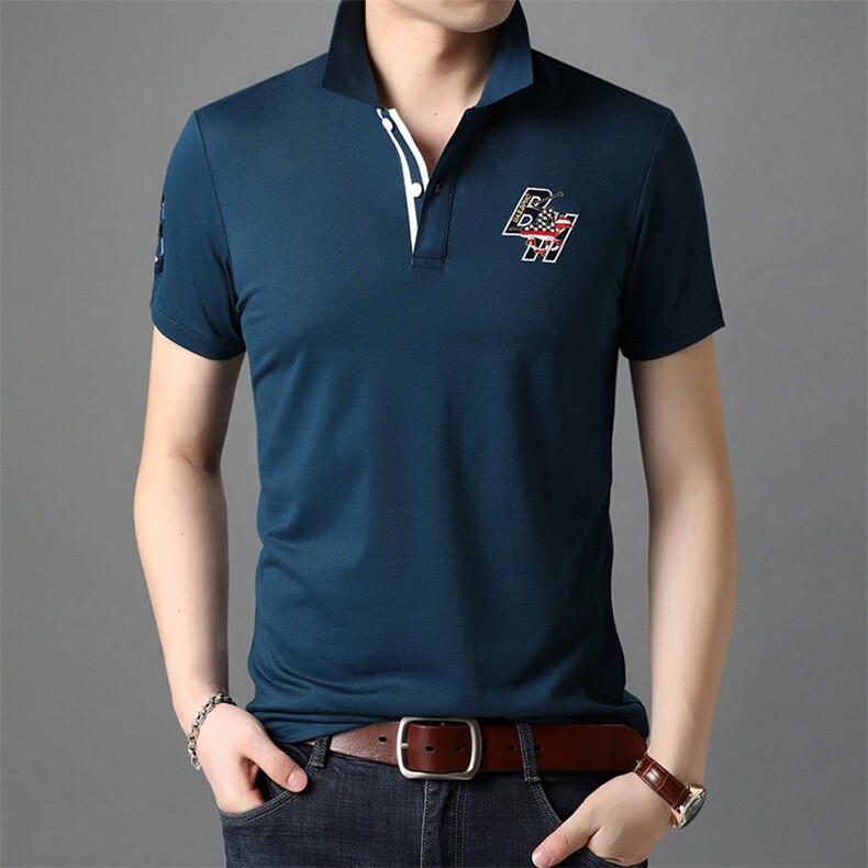 多彩十色2021夏季男士新款短袖T恤简约商务休闲polo衫B8802P60,男装Polo衫,电商D230
