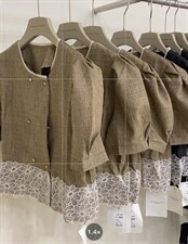 小香花边短袖，其它，唇蔻