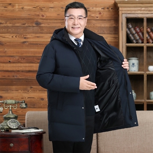 2025年中老年爸爸装中长款男加厚保暖外套羽绒服H33-P180298图片