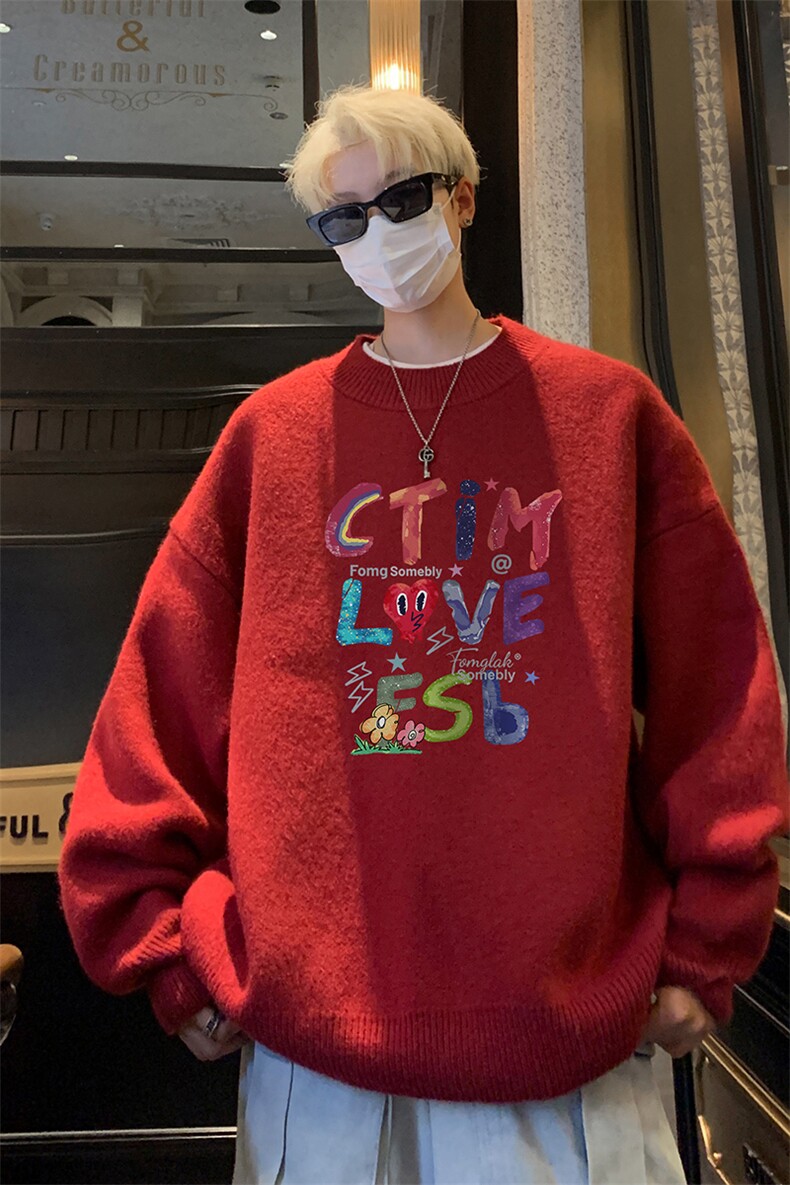 高质量！秋冬季半高领毛衣男加绒加厚线衣男针织衫男MY249-特p38,男装针织衫/毛衣,电商B367