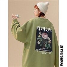 中性风新款华棉复合高克重抖音品质圆领卫衣H603P55控68，男装卫衣，电商A268