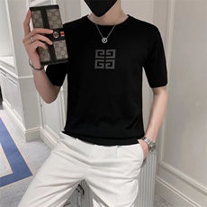 男春季潮韩版宽松百搭情侣冰丝短袖针织衫S248P37，男装针织衫/毛衣，星座1116-2