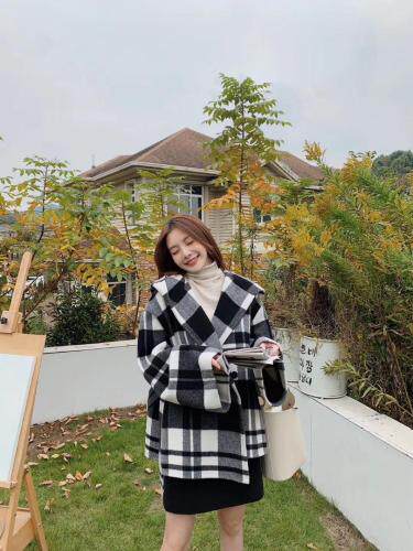 秋冬双面羊绒大衣，女装，D3N