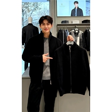 重磅秋冬北极绒双拉链毛衣开衫美式复古休闲慵懒风宽松针织衫外套，男装针织衫/毛衣，电商A486-1