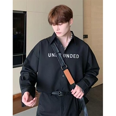 痞帅衬衫男高级感发型师潮牌男装白衬衣那不勒斯外套C71，男装衬衫，星座1116A（原606A-3）
