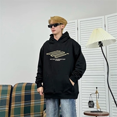 抖音得物高品质印花连帽卫衣秋冬装美式宽松连帽纯色卫衣ADL111，男装卫衣，电商A443