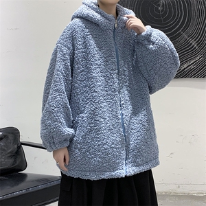现货冬装男女款宽松休闲大码羊羔毛棉衣中性情侣棉袄外套DM70-P95图片
