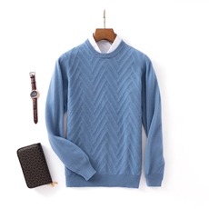 时尚男士秋冬长袖商务休闲宽松针织打底羊毛衫高品质舒适保暖男装，男装羊毛衫，冀清阳荣