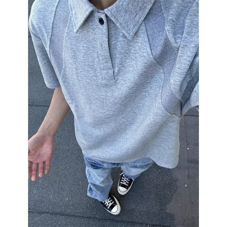 【有货】DT57-特批32螺纹拼接polo衫短袖，男装Polo衫，星座603-2