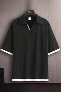 冰氧仿短袖木板挂拍体恤夏季休闲百搭POLO衫男上衣TC3145-P35图片