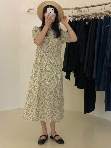 夏季新款碎花修身连衣裙，女装连衣裙，Here Bella(5F)