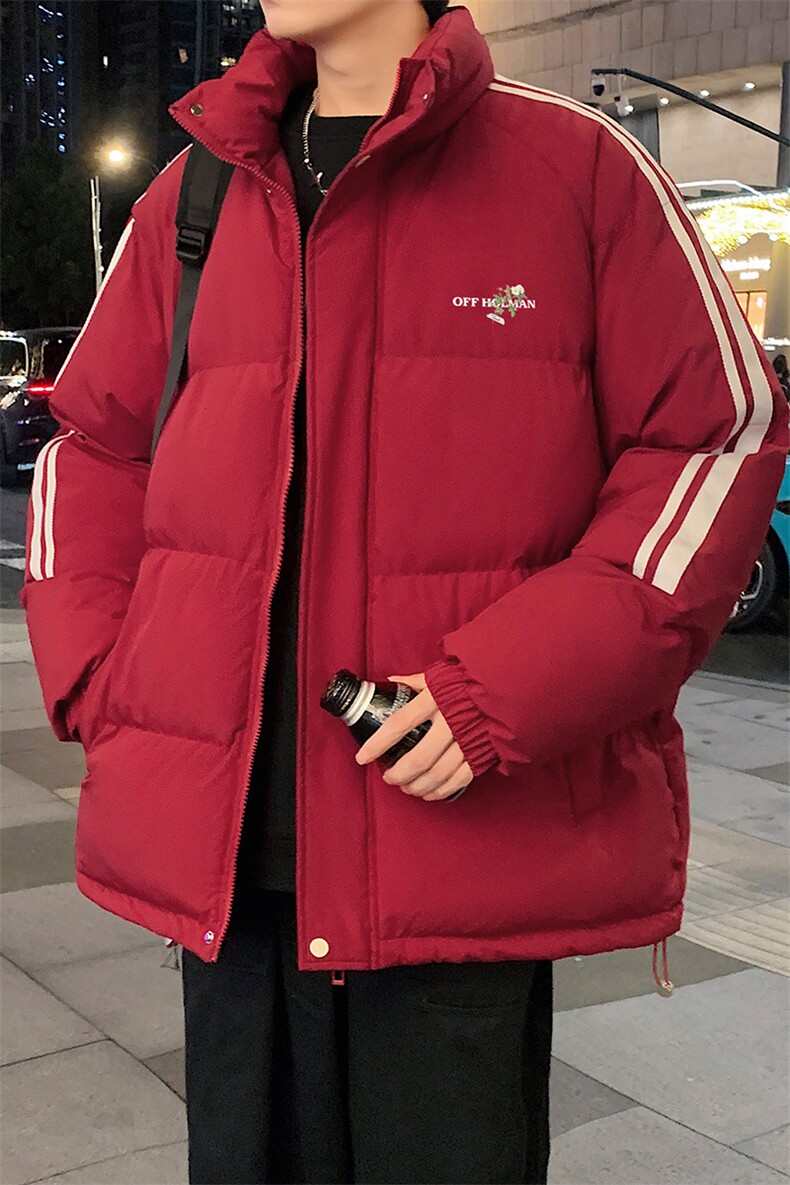 量大优可提供视频冬棉衣立领条纹HD019-1-MF5225-P75,男装棉衣,电商019-1