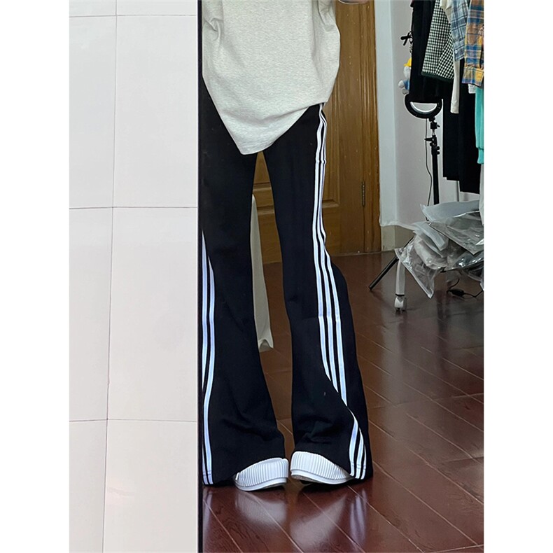 【网图】三条杠裤子男夏季直筒休闲美式高街条纹运动裤WK01CC-P48，女装休闲裤，星座1007（原301D）