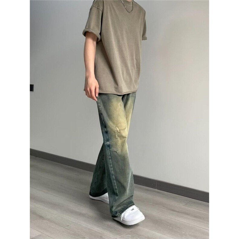 港风潮男新款牛仔裤潮高街潮流痞帅长裤NYX8029-P38,男装牛仔裤,星座208-5