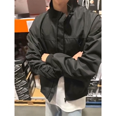 26春装新款美拉德立领飞行夹克boxy廓形休闲百搭外套上衣JK6500，男装夹克，电商A486