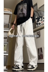 得物品质可二开~改版直筒针织运动卫裤K833特P45控68，男装休闲裤，电商A309