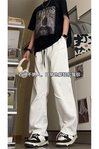 得物品质 可二开~改版直筒针织运动卫裤 K833特P45 控68图片
