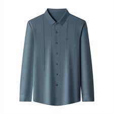 DN7221男式服装新款无痕羊毛衬衫男长袖翻领休闲四季可穿衬衣P102，男装衬衫，电商B360