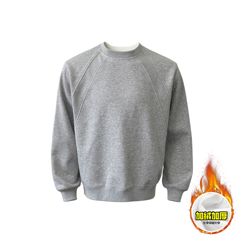 480G重磅加绒硬挺boxy男女秋冬美式高街结构螺纹拼接卫衣厚外套，女装短外套，电商A486-1