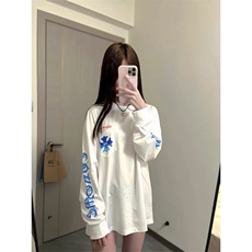 5545-P40原版做工220克休闲宽松男女同款长袖T恤，女装T恤，星座617A-2