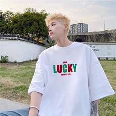 260克重磅超质感纯棉天猫抖音港风男落肩短袖T恤T2024P35控58，男装T恤，星座225-5