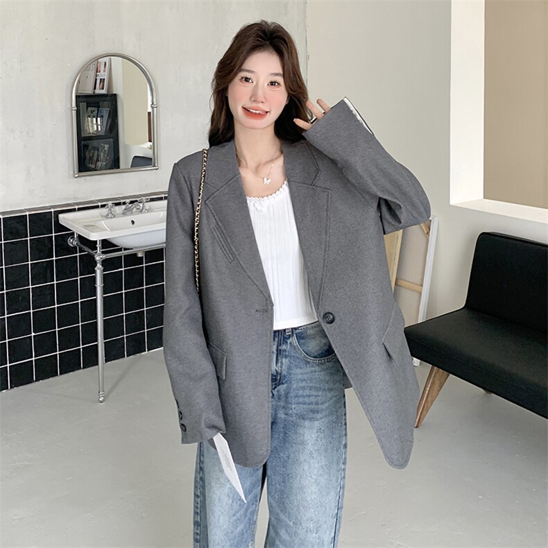 炸街减龄西装外套女2025春季新款英伦风宽松显瘦休闲小西服上衣潮,女装西装,浙宝069