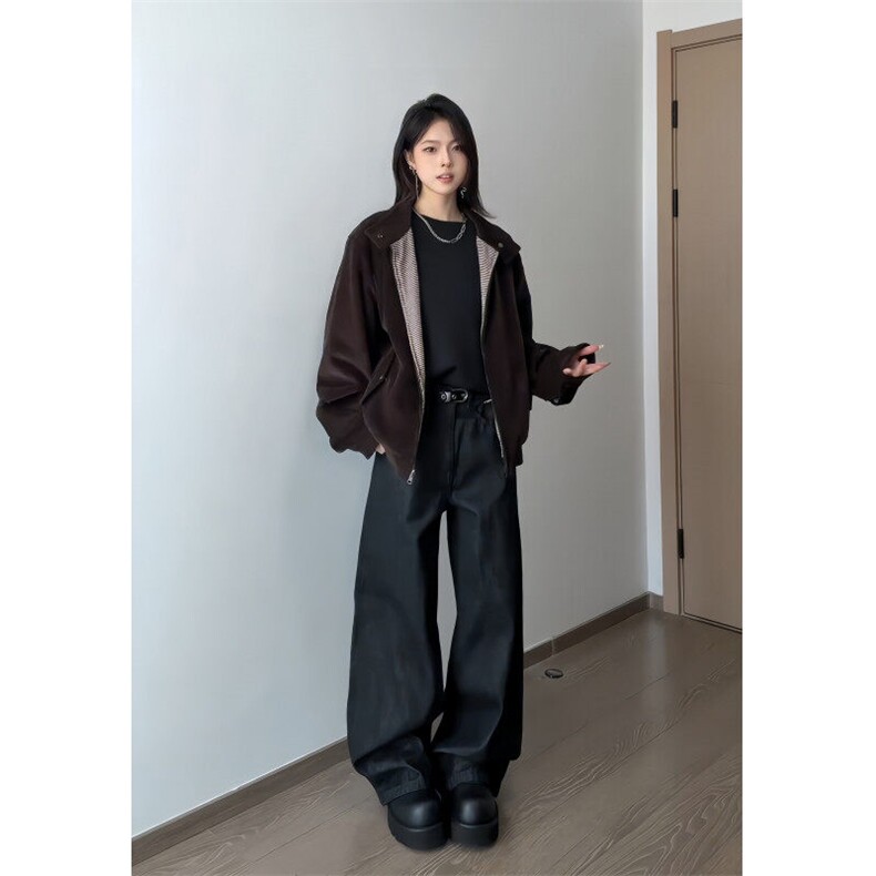 【有货】2015CC-特P45 原牛色A字版型baggy牛仔裤子男女款图片