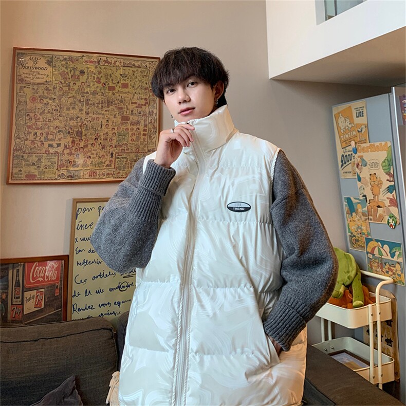 冬季棉服马甲男港风宽松棉衣无袖外套MJM263-P80限108,男装背心/马甲,电商B370
