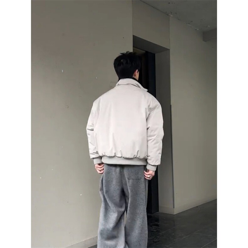 秋冬中性风保暖棉服男士cleanfit运动潮牌美式解构立领棒球服棉衣,男装棉衣,四季星座505