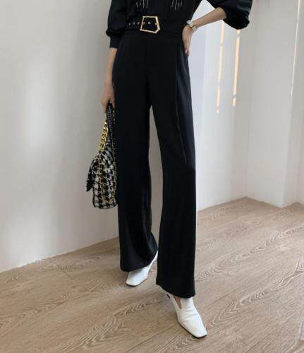 2021春季新品高腰显瘦阔腿长裤，女装，M&VC
