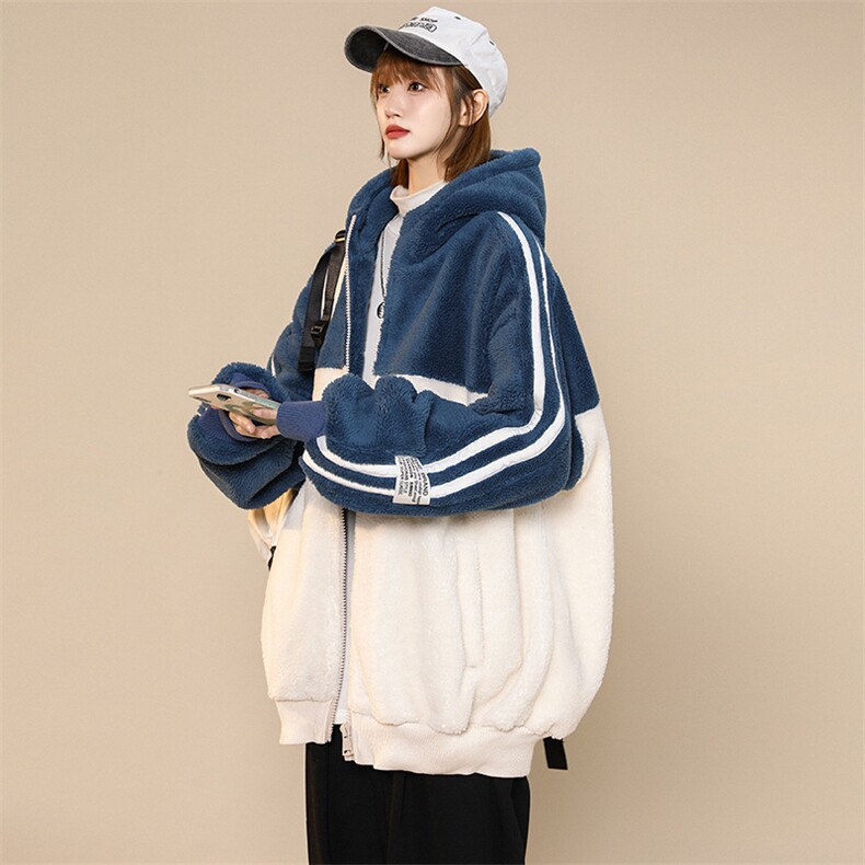 冬款潮加绒加厚棉衣绒里羊羔绒百搭连帽外套男女921-P110控价158,男装棉衣,电商A441-1